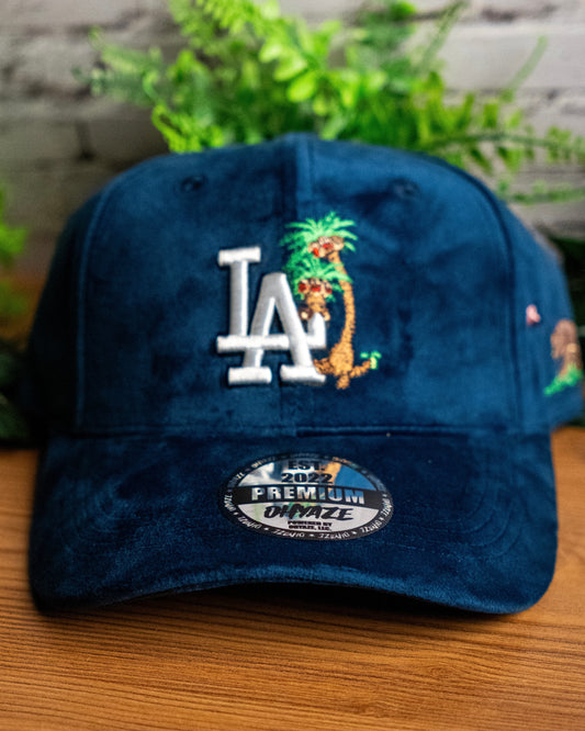 Tropical Palm Tree Premium Hat (BLUE)